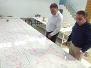 بازدید رئیس اداره میراث‌فرهنگی پاکدشت از کارگاه کاشی هفت‌رنگ