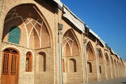 کاروانسرای خانات بنای دوره ناصرالدین شاه در مرکز شهر تهران
