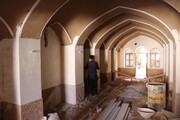 آغاز مرمت و سامان‌دهی کافی‌شاپ بازارچه صنایع‌دستی و خانه طبایی اردکان پس از دو سال وقفه