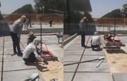 آغاز طرح بهسازی کف‌فرش مسیر ورودی به تختگاه تخت‌جمشید