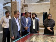 بازدید مدیرکل موزه‌های کشور از موزه تاروپود یزد/ روایت تاریخ نساجی در فضای یک کارخانه قدیمی