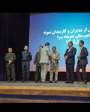 رئیس اداره میراث‌فرهنگی صومعه‌سرا مدیر نمونه شهرستان شد
