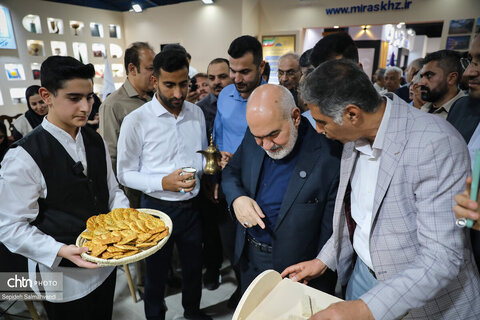 آغاز به کار غرفه اداره‌کل میراث‌فرهنگی خوزستان در نمایشگاه هفته دولت
