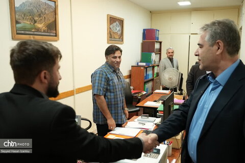بازدید دکتر ندائی  از اداره کل خراسان رضوی و گفت‌وگوی صمیمانه با کارکنان میراث فرهنگی،گردشگری و صنایع دستی استان