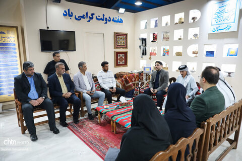 قاب‌هایی از شب سوم غرفه میراث‌فرهنگی خوزستان در نمایشگاه هفته دولت اهواز