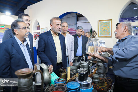 قاب‌هایی از شب سوم غرفه میراث‌فرهنگی خوزستان در نمایشگاه هفته دولت اهواز
