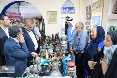 قاب‌هایی از شب سوم غرفه میراث‌فرهنگی خوزستان در نمایشگاه هفته دولت اهواز