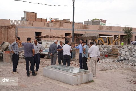 بازدید میدانی مدیرکل میراث‌فرهنگی آذربایجان غربی از پروژه شمس تبریزی خوی
