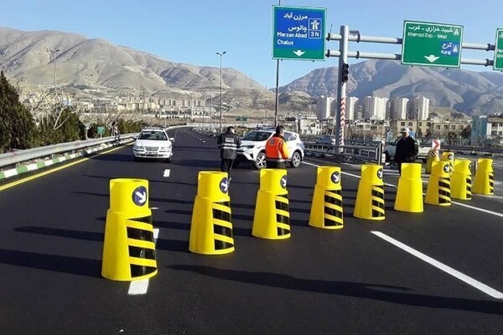 جاده چالوس و آزادراه تهران- شمال یکطرفه شد