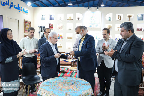 ایستگاه پایانی غرفه میراث‌فرهنگی خوزستان در نمایشگاه هفته دولت اهواز