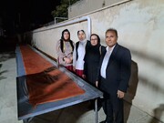 رکوردشکنی در خرم‌دره/ اجرای بزرگ‌ترین و طولانی‌ترین لواشک سنتی ایران در جشنواره ملی لواشک