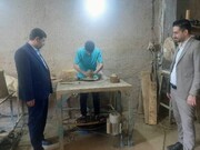 سرپرست معاونت صنایع‌دستی گیلان از کارگاه سفال در شهرستان شفت بازدید کرد