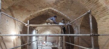 آغاز مرحله جدید مرمت کاروانسرای تاریخی محمدآباد/ بازدید مدیرکل میراث‌فرهنگی استان قزوین از روند اجرای پروژه