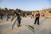 بادبادک‌ها در آسمان قزوین به پرواز درآمدند