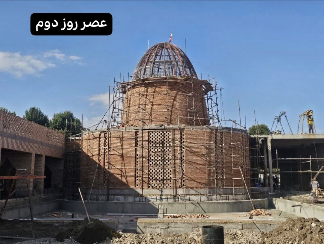 جهش در عملیات اجرایی بارگاه شمس تبریزی/ رکوردشکنی تیم‌های فنی در احداث گنبد