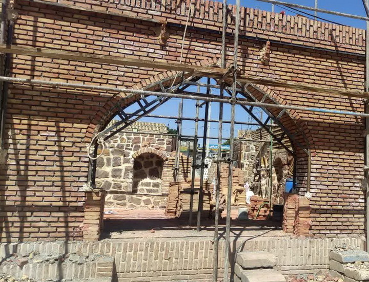 ساماندهی و احیای حجره ضلع غربی کاروانسرای شاه‌عباسی آوج