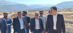نظارت بر روند احداث بزرگ‌ترین تفرجگاه ساحلی یاسوج