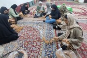 آغاز دوره آموزشی حصیربافی در روستای ابراهیم‌آباد میامی