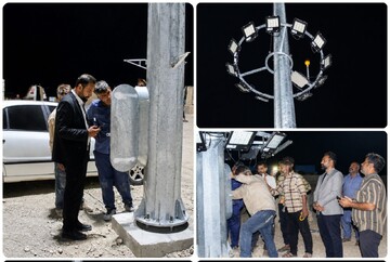 برج نوری در هامونک ادیمی نصب شد