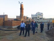 بازدید نظارتی مدیرکل میراث‌فرهنگی و شهردار خوی از روند احداث بارگاه شمس تبریزی