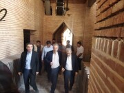 بازدید مقامات ارشد وزارت میراث‌فرهنگی از روند پیشرفت پروژه بارگاه شمس تبریزی خوی