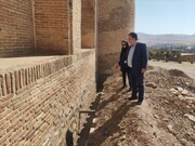 بازدید از عملیات دفع و هدایت رطوبت پیرامون کاروانسرای جهانی فرسفج