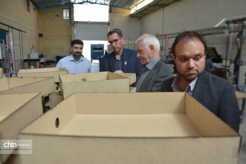 بازدید معاون صنایع‌دستی و هنرهای سنتی وزارت از کارگاه بسته‌بندی صنایع دستی در شاهدیه