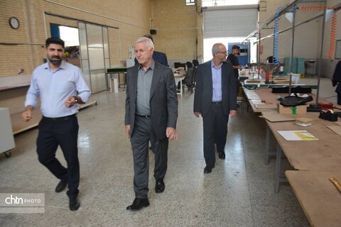 بازدید معاون صنایع‌دستی و هنرهای سنتی وزارت از کارگاه بسته‌بندی صنایع دستی در شاهدیه