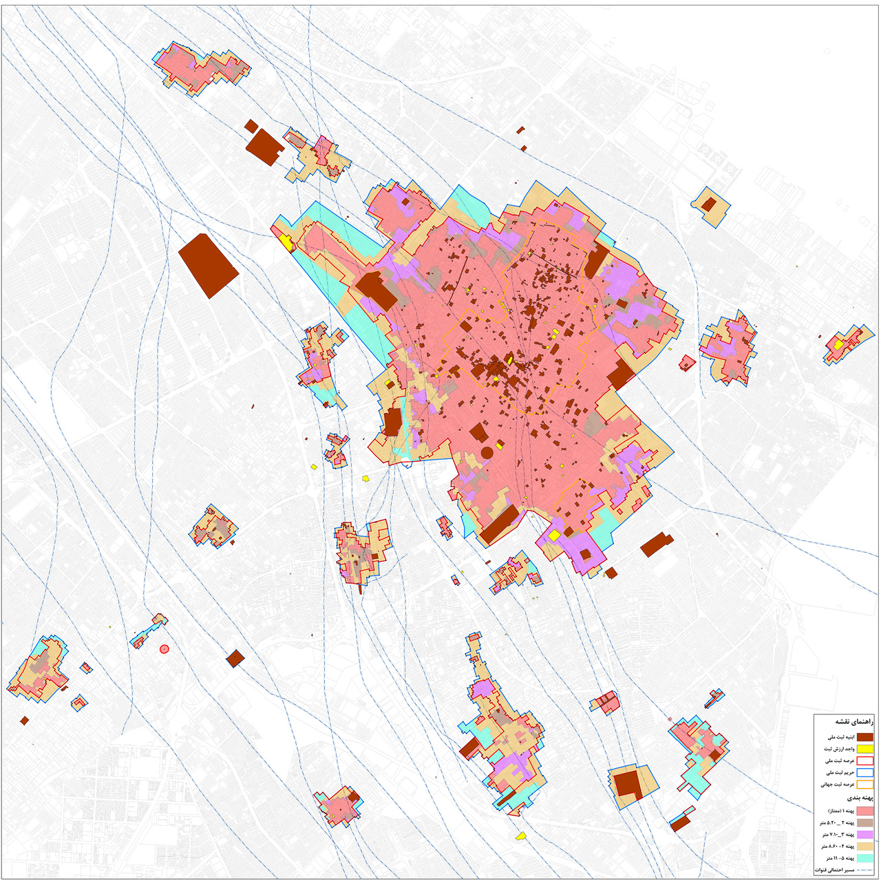 بازنگری، تدقیق و لایهبندی محدوده عرصه و حریم بافت تاریخی شهر یزد انجام شد
