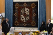 فرش چهارنقش شیراز رونمایی شد
