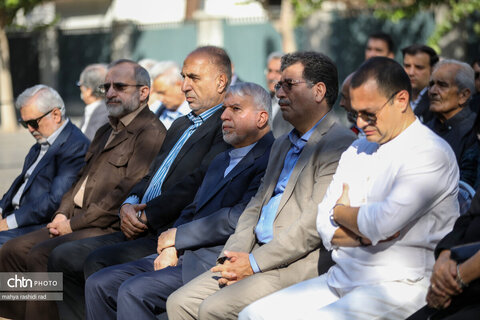 آیین تشییع پیکر محمد میرشکرایی، مردم‌شناس، پژوهشگر پیشکسوت و چهره ماندگار میراث‌فرهنگی کشور با حضور وزیر میراث‌فرهنگی