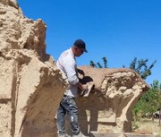 آغاز عملیات مرمت بنای تاریخی چهارطاقی دیباج در دامغان