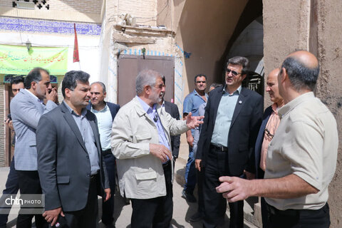 پیگیری میدانی برای تسریع در تکمیل پروژه بازار و مرمت بناهای تاریخی یزد