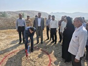 کلنگ‌زنی مرکز گردشگری «ایوان قلعه» در روستای قلعه‌سفید دشتستان
