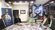 دیدار مدیرکل میراث‌فرهنگی قم با فرمانده انتظامی استان به مناسبت هفته انتظامی
