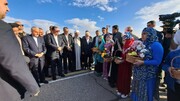 وزیر میراث‌فرهنگی برای افتتاح بارگاه شمس تبریزی وارد آذربایجان غربی شد
