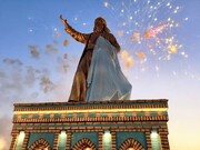 شور و حال وصف‌ناشدنی در میان مردم خوی/ رونمایی از تندیس شمس تبریزی/ شهر به استقبال افتتاح بارگاه شمس رفت