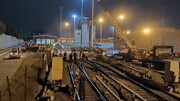 تسهیل تردد و تعویض ریل قطارها در خط ۴ مترو تهران