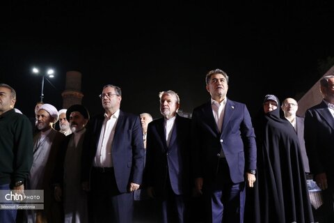 افتتاح بارگاه شمس تبریزی با حضور وزیر میراث فرهنگی در خوی(1)