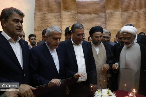 افتتاح بارگاه شمس تبریزی با حضور وزیر میراث فرهنگی در خوی(1)