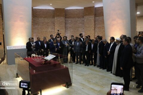 افتتاح بارگاه شمس تبریزی با حضور وزیر میراث فرهنگی در خوی(1)