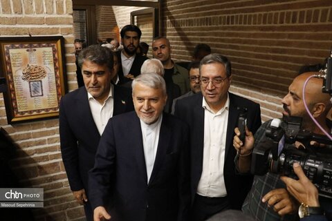 افتتاح بارگاه شمس تبریزی با حضور وزیر میراث فرهنگی در خوی(1)