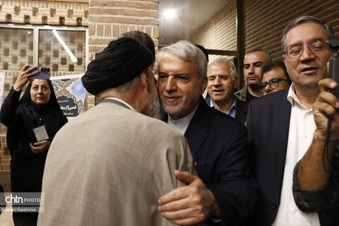 افتتاح بارگاه شمس تبریزی با حضور وزیر میراث فرهنگی در خوی(1)