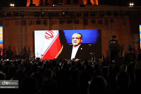 افتتاح بارگاه شمس تبریزی با حضور وزیر میراث فرهنگی در خوی(2)