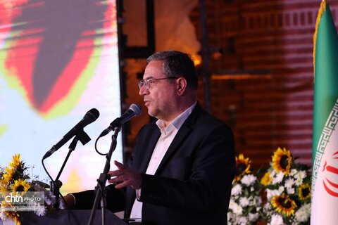 افتتاح بارگاه شمس تبریزی با حضور وزیر میراث فرهنگی در خوی(2)