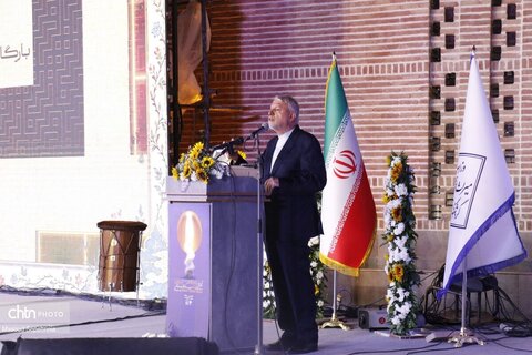 افتتاح بارگاه شمس تبریزی با حضور وزیر میراث فرهنگی در خوی(2)
