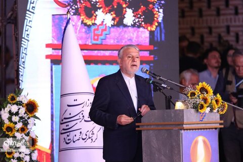 افتتاح بارگاه شمس تبریزی با حضور وزیر میراث فرهنگی در خوی(2)