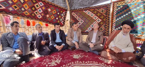 نمایش دست‌بافته‌های دهستان سادات محمودی در حاشیه همایش روستای میمند