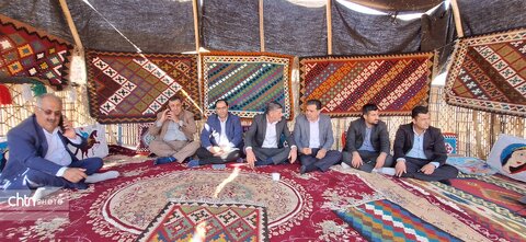 نمایش دست‌بافته‌های دهستان سادات محمودی در حاشیه همایش روستای میمند