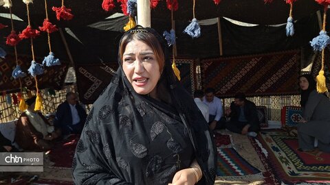 نمایش دست‌بافته‌های دهستان سادات محمودی در حاشیه همایش روستای میمند
